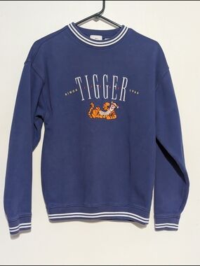 Tigger Graphic Crewneck Sweatshirt - Navy- Disney